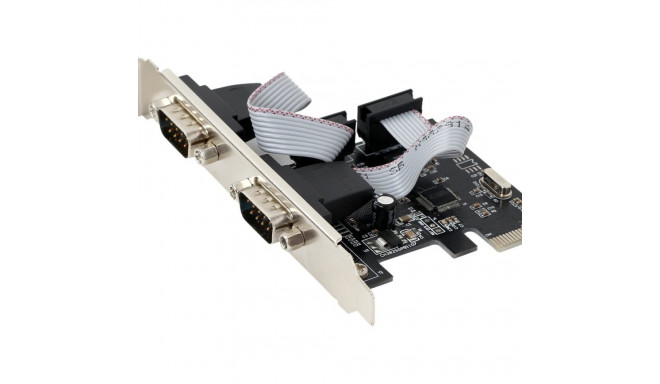 gembird SPC-22 PCI Express kaart 2x serial madal profiil