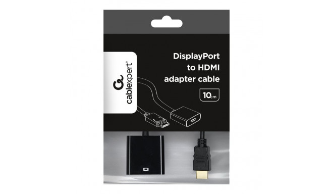 GEMBIRD A-DPM-HDMIF-002 Displayport male to HDMI female adapter 10cm black