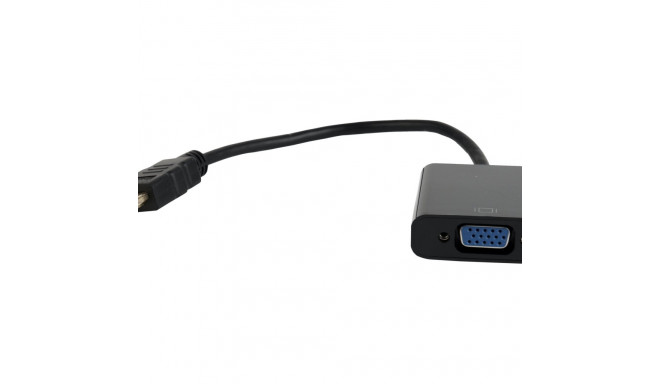 GEMBIRD A-HDMI-VGA-04 adapter HDMI-AM ->VGA F on cable black