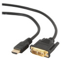 GEMBIRD CC-HDMI-DVI-0.5M Gembird HDMI to DVI male-male cable with gold-plated connectors, 0.5m