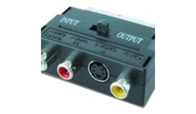 GEMBIRD CCV-4415 Gembird Adapter SCART plug to 3 RCA jacks and 1 S-Video jack with switch