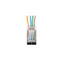 RJ45 CAT.6 FTP PLUG 8P8C PASS THROUGH TYPE (100PCS) LANBERG