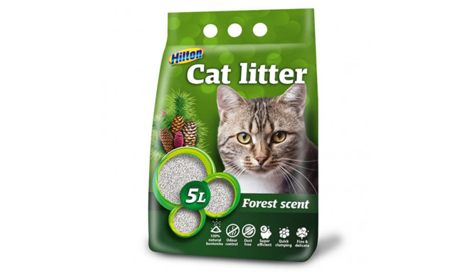 HILTON bentonite clumping forest cat litter - 5 l