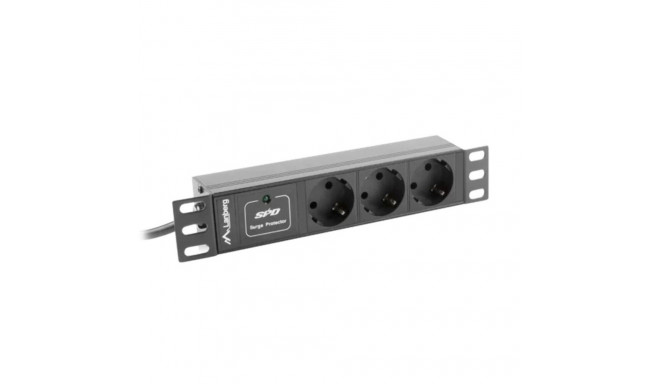 свинец Lanberg PDU-03F-0200-IEC-BK (2 m)