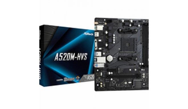 ASRock emaplaat A520M-HVS AMD AM4 AMD AMD® A520