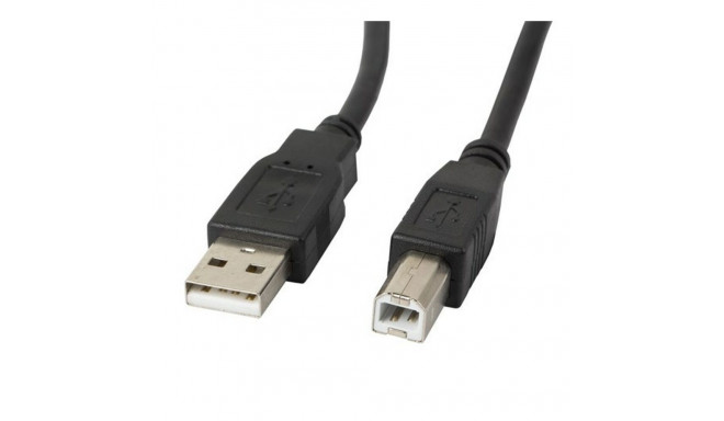 USB 2.0 A to USB B Cable Lanberg CA-USBA-11CC-0030-BK Black 3 m (1 Unit)