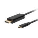 USB C-DisplayPort Adapter Lanberg CA-CMDP-10CU-0010-BK Must 1 m