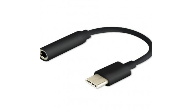 USB C-Jack 3.5 mm Adapter Savio AK-35/B Must