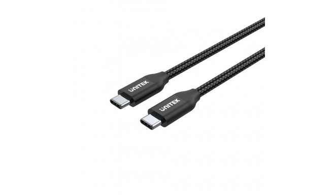 Cable USB C Unitek C14059BK Black 2 m