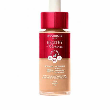 Liquid Make Up Base Bourjois Healthy Mix Nº 57N Bronze Nº 57n-Bronze 30 ml Serum
