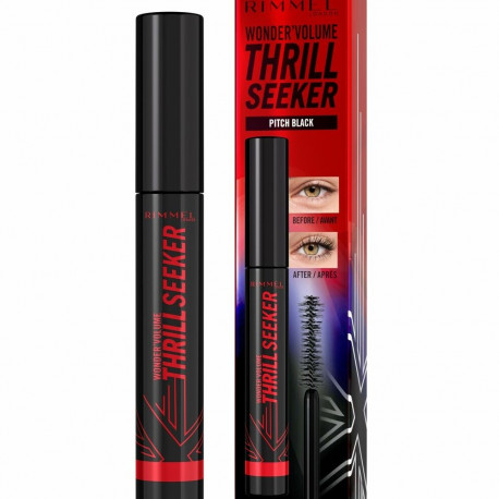 Mascara Rimmel London Volume Thrill Seeker Nº 004 Pitch Black 8 ml