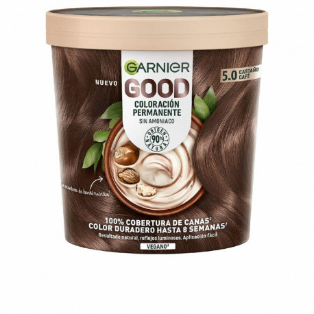 Püsivärv Garnier Good Café Pruun Nº 5.0 Nº 5.0 Castano Cafe 217 ml (1 Ühikut)