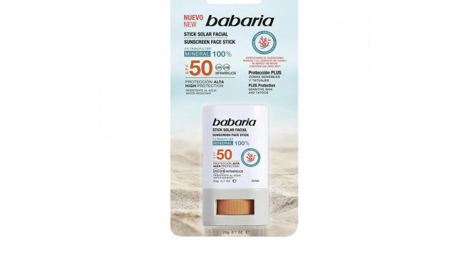 Facial Sun Cream Babaria Solar Stick Facial Spf 50 20 g