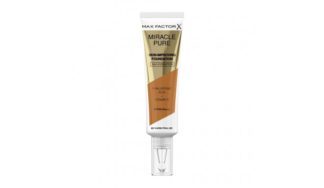 Основа-крем для макияжа Max Factor Miracle Pure Nº 89 Warm praline Spf 30 30 ml