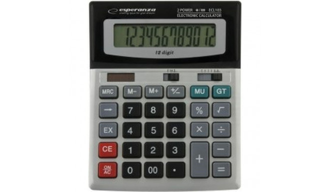 Calculator Esperanza ECL103 Black/Grey