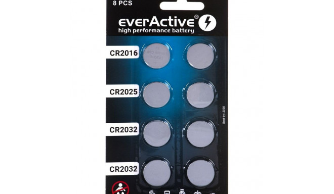 Батарейки EverActive R2032 / CR2025 / CR2016 3 V (1 штук)