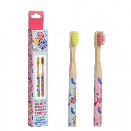 Toothbrush Take Care Smiley World (2 Pieces)