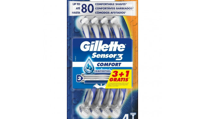 Disposable Razor Gillette Sensor 3 Comfort 4 Units