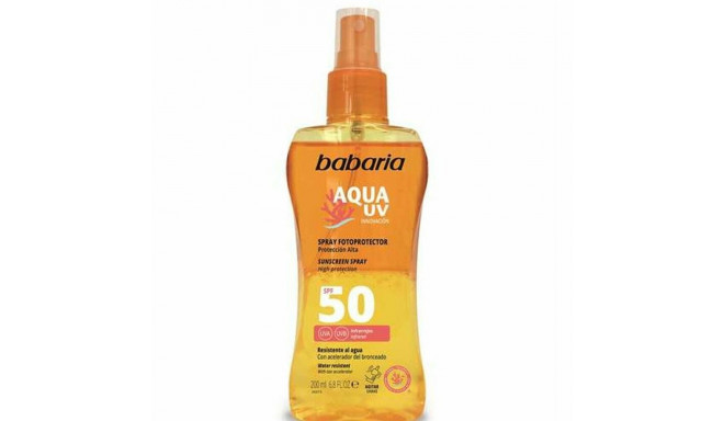 Saules Aizsarglīdzeklis Ķermenim Babaria Solar Aqua UV Spf 50 (200 ml)