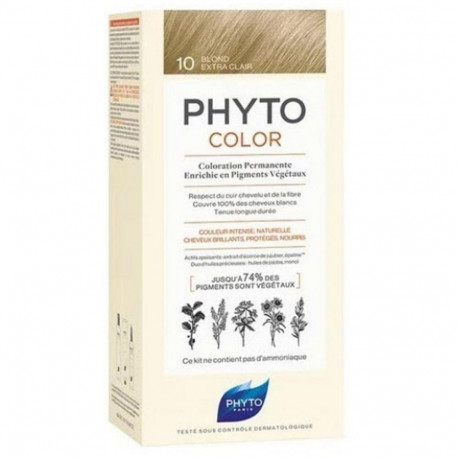 Püsivärv Phyto Paris Phytocolor Plaatinablond Nº 10-Rubio Extra Claro