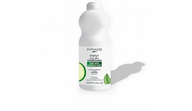 Purifying Shampoo Byphasse Family Fresh Delice Lime Greasy Hair Green Tea (750 ml)