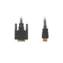 HDMI-DVI Kaabel Lanberg Isaspistik/Isaspistik Must - 1,8 m