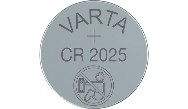 Lithium Button Batteries Varta 6025101415 CR2025 3 V (5 Units)