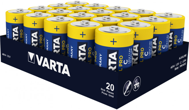 Patareid Varta Industrial Pro LR14 1,5 V Tüüp C (20 Ühikut)