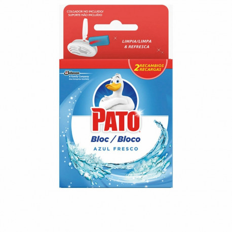 Toilet air freshener Pato Agua Azul 2 x 40 g Desinfektsioonivahend Plokk