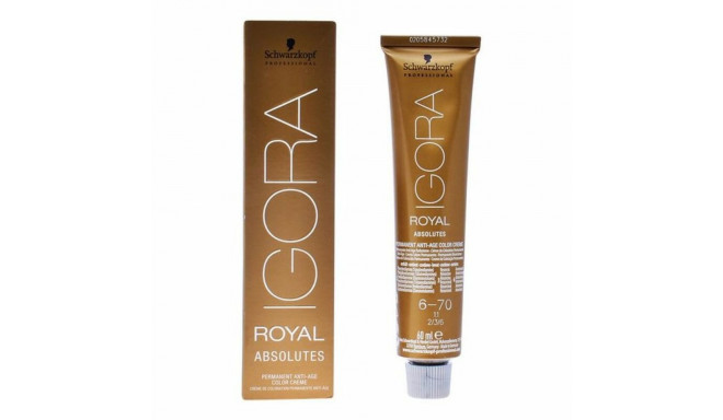 Krāsojošs Pretnovecošanas Gels Igora Absolutes N6-70 Schwarzkopf (60 ml)