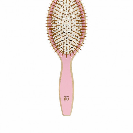 Detangling Hairbrush Ilū Bamboom Pink Oval