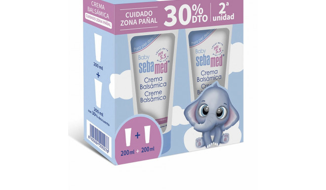 Igapäevane hoolduskreem mähkmepiirkonna jaoks Sebamed Baby 200 ml x 2