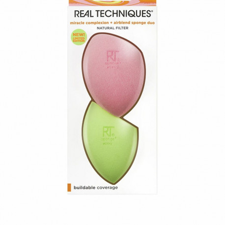 Make-up Sponge Real Techniques Miracle Complexion Airblend Limited edition (2 Units)
