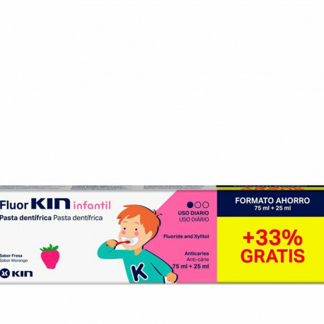 Toothpaste Kin Fluorkin Strawberry 25 ml