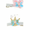 Hair Clips Inca   Glitter (2 Pieces)