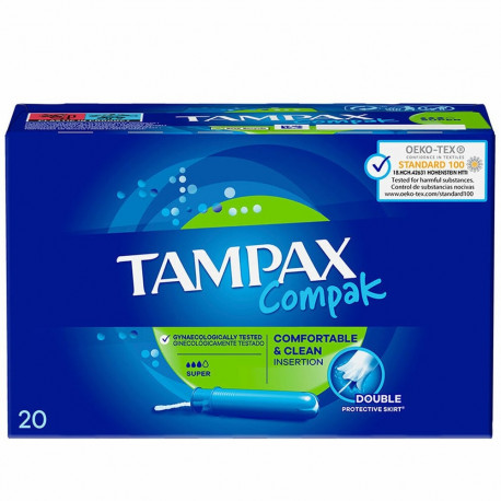 Super Tampons Tampax Compak 20 Units
