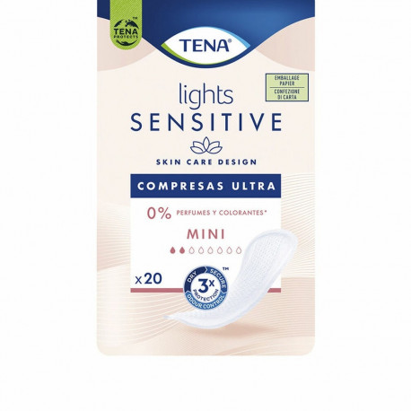 Normal Sanitary Pads Tena Lights Sensitive Mini 20 Units