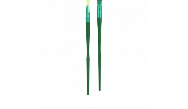 Set of Make-up Brushes Real Techniques Nectar Pop Fine Line Green 2 Pieces