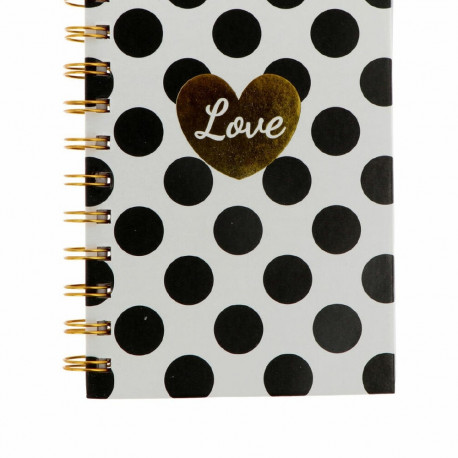 Notebook Inca   Black Love White A6
