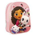Школьный рюкзак 3D Gabby's Dollhouse Розовый 25 x 31 x 10 cm