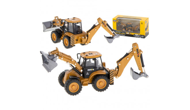 Ekskavaator-laadur buldooser koos koppaga H-toys 1704 1:50 valatud metallist mudel 1:50