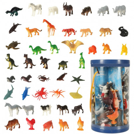 Figuurid mereloomad metsikud dinosaurused komplekt mix 48tk