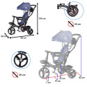 Trike Fix Lite kolmjalgratas tumesinine