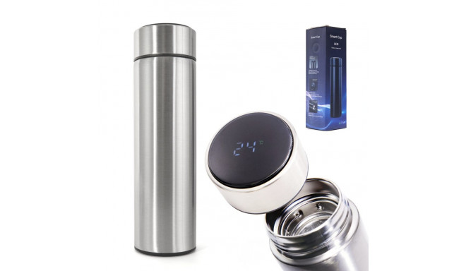 Thermos kruus smart LED 500ml hõbedane