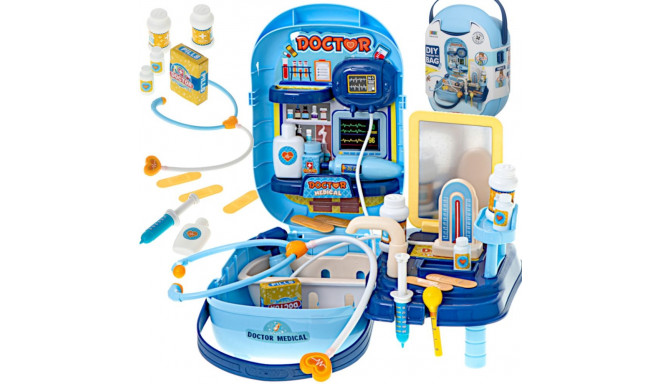 Arstikomplekt koos tarvikutega 34-osalises karbis. + tabel