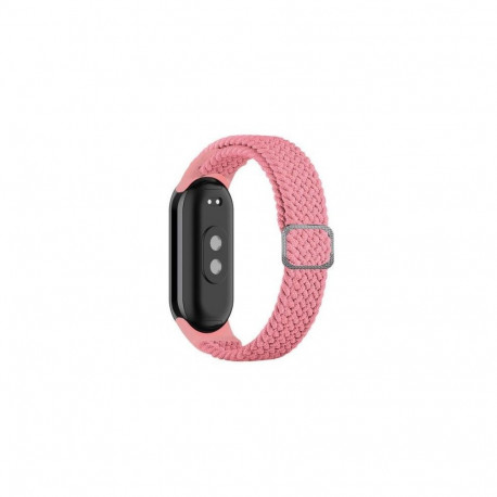 iLike Universal Mi Band 8 wristband bracelet Braided fabric strap Pink