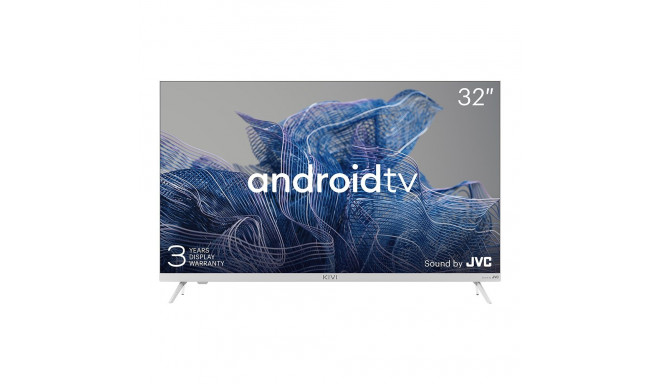 32', HD, Google Android TV, White, 1366x768, 60 Hz, Sound by JVC, 2x8W, 33 kWh/1000h , BT5, HDMI por