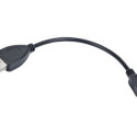 LANBERG usb micro-B M USB-A F 2.0 cable 0.15m OTG black