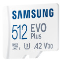 Samsung mälukaart microSDXC 512GB Evo Plus Class 10 130MB/s