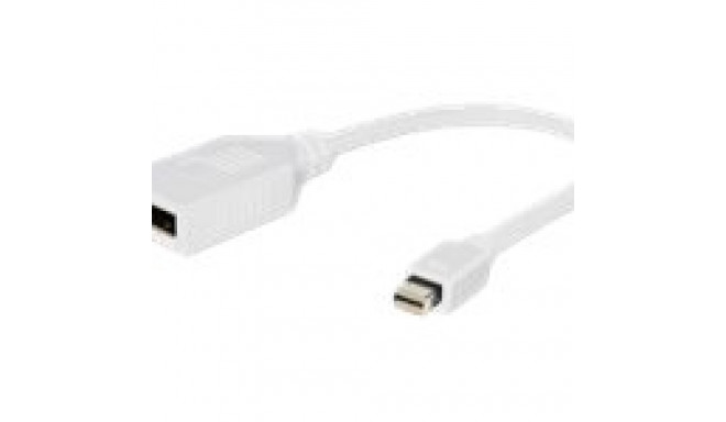 GEMBIRD A-MDPM-DPF-001-W Gembird adapter Displayport mini(M) -> Displayport(F), white, with cable 10